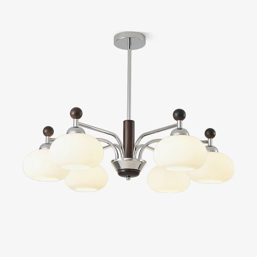 Lustre Sonate en verre et chêne – faubourg & fils