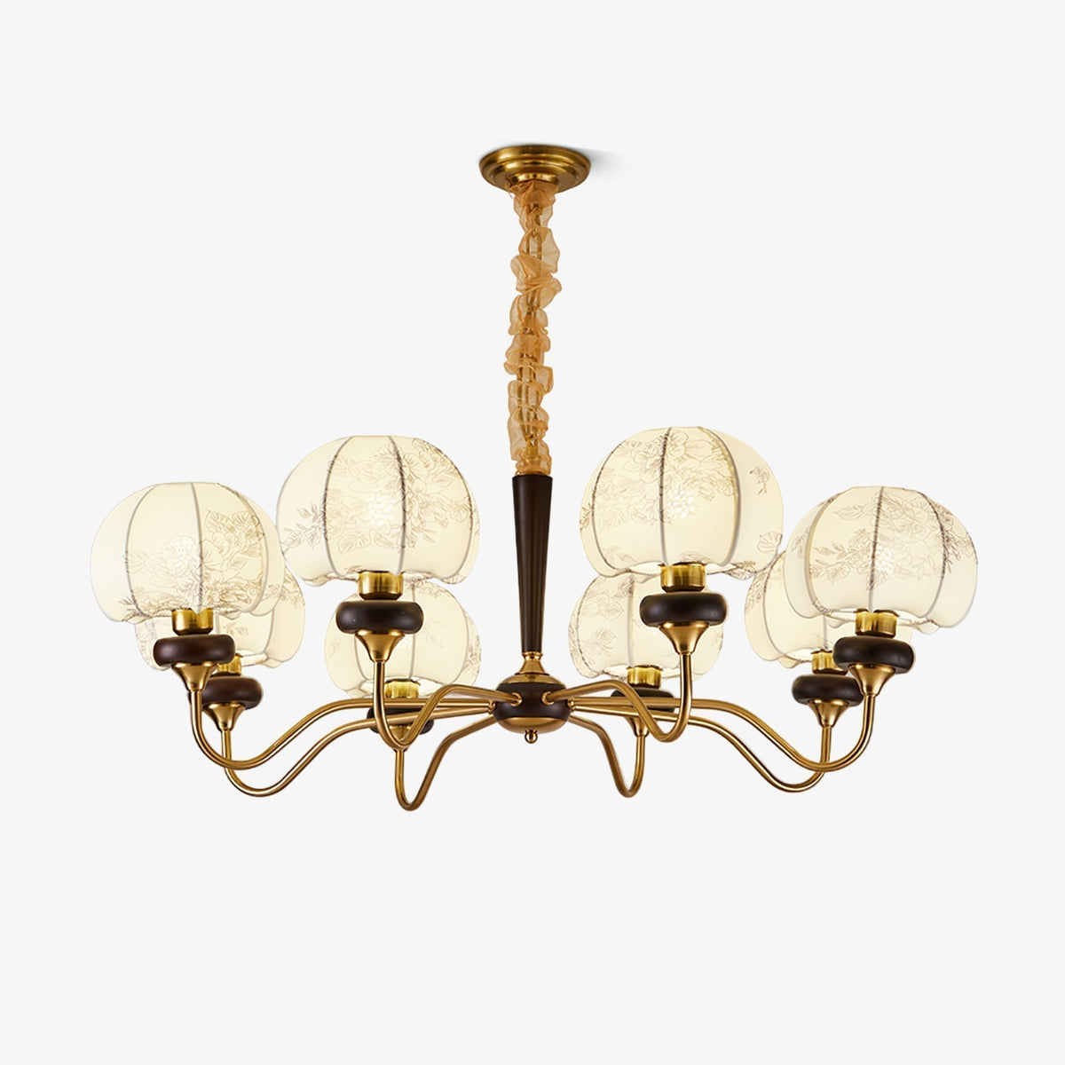 Lustre Tango en tissu et bois – faubourg & fils