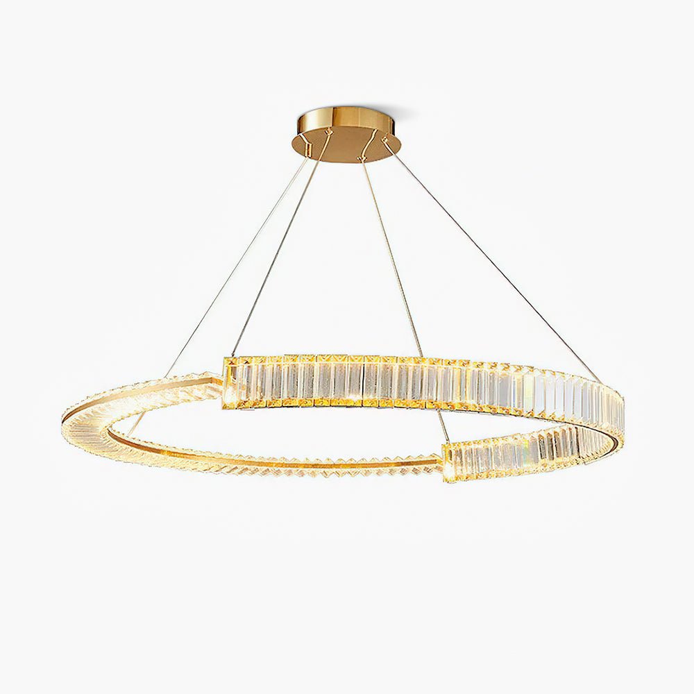 Lustre Thaïs en cristal et métal – faubourg & fils