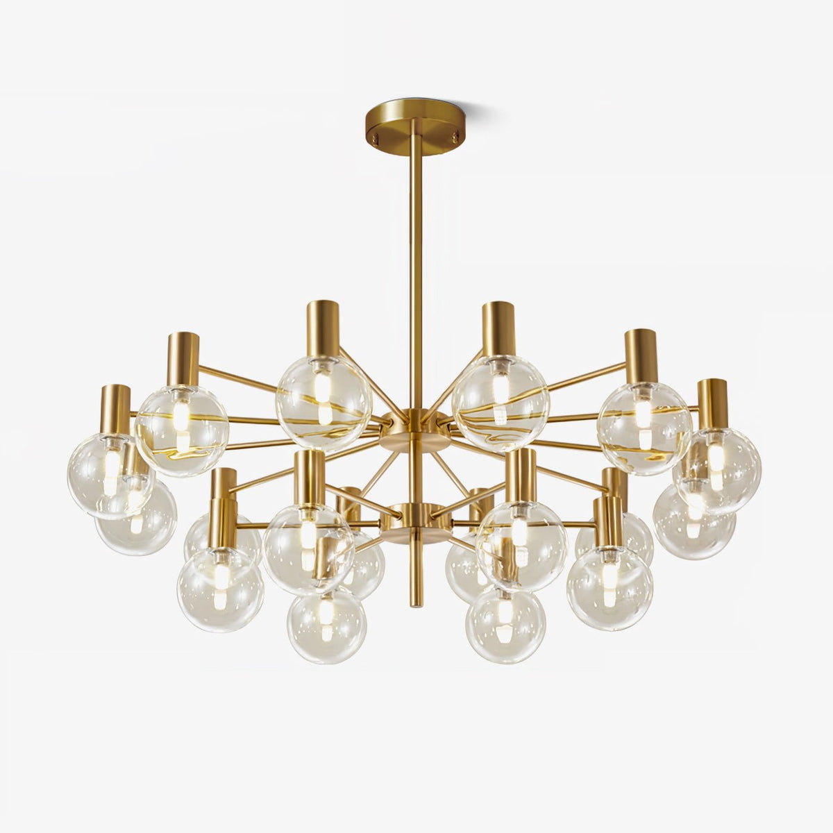Lustre Trille en verre et fer – faubourg & fils