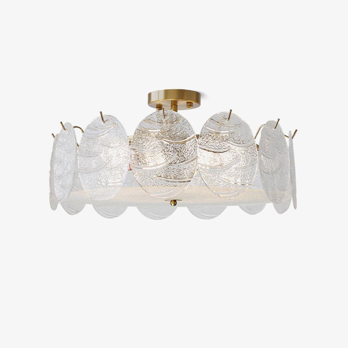 Plafonnier Camélia en verre et fer – faubourg & fils