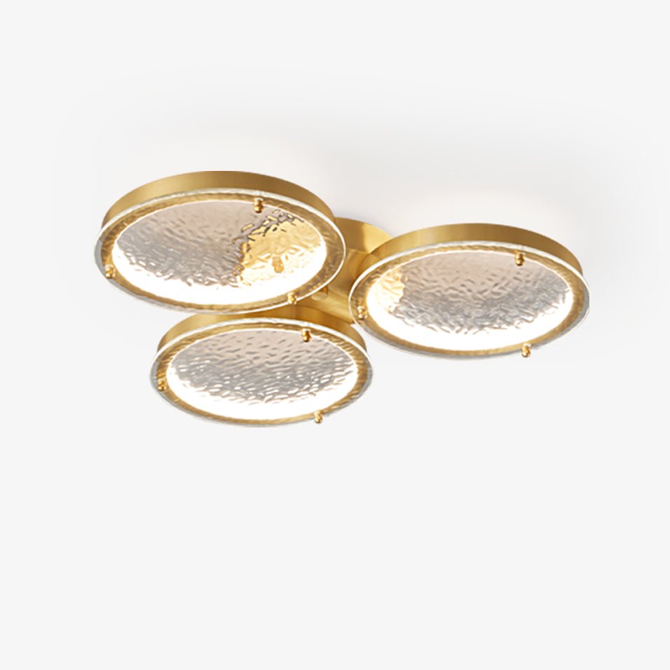 Plafonnier Flûte en verre et laiton – faubourg & fils