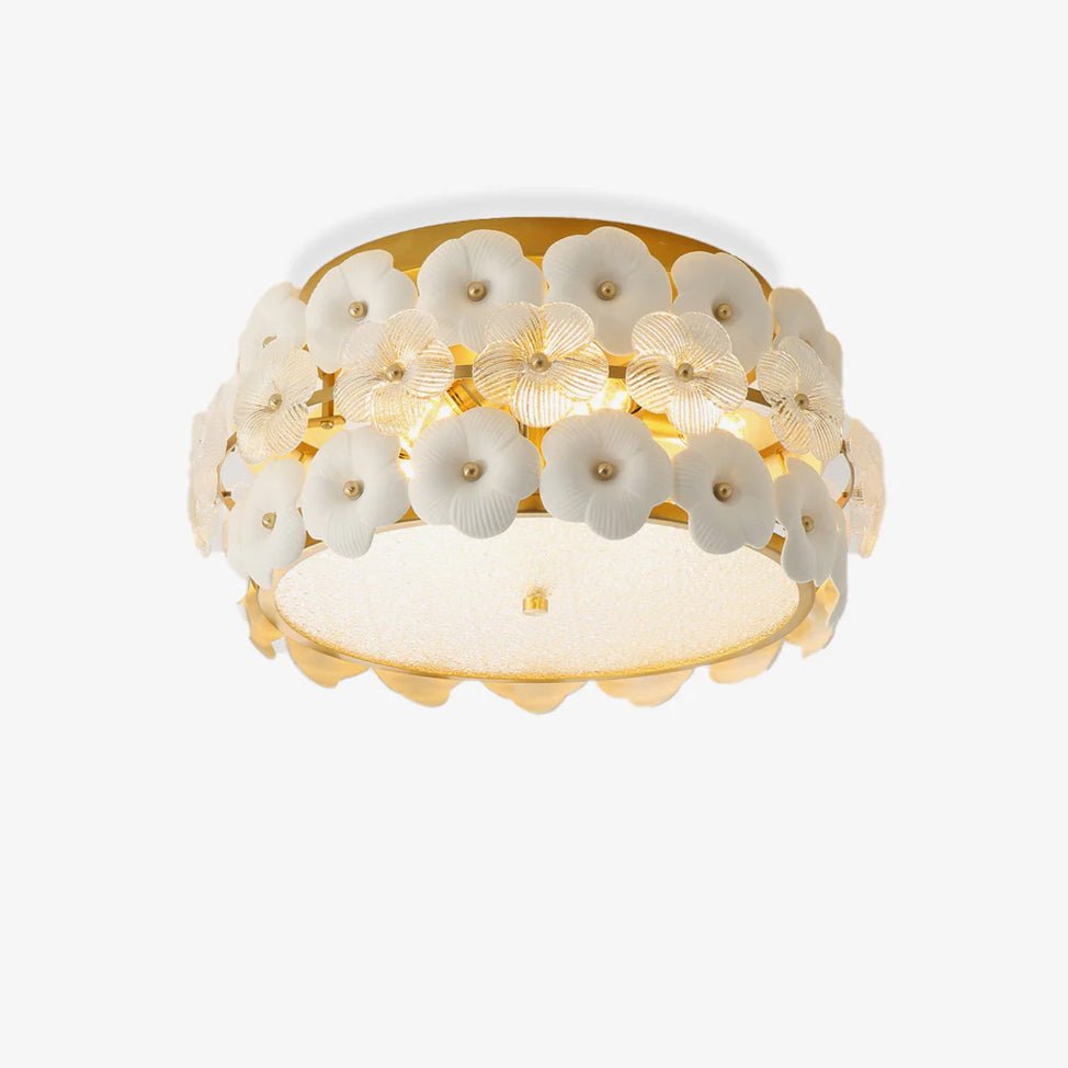 Plafonnier Limoges en verre et céramique – faubourg & fils