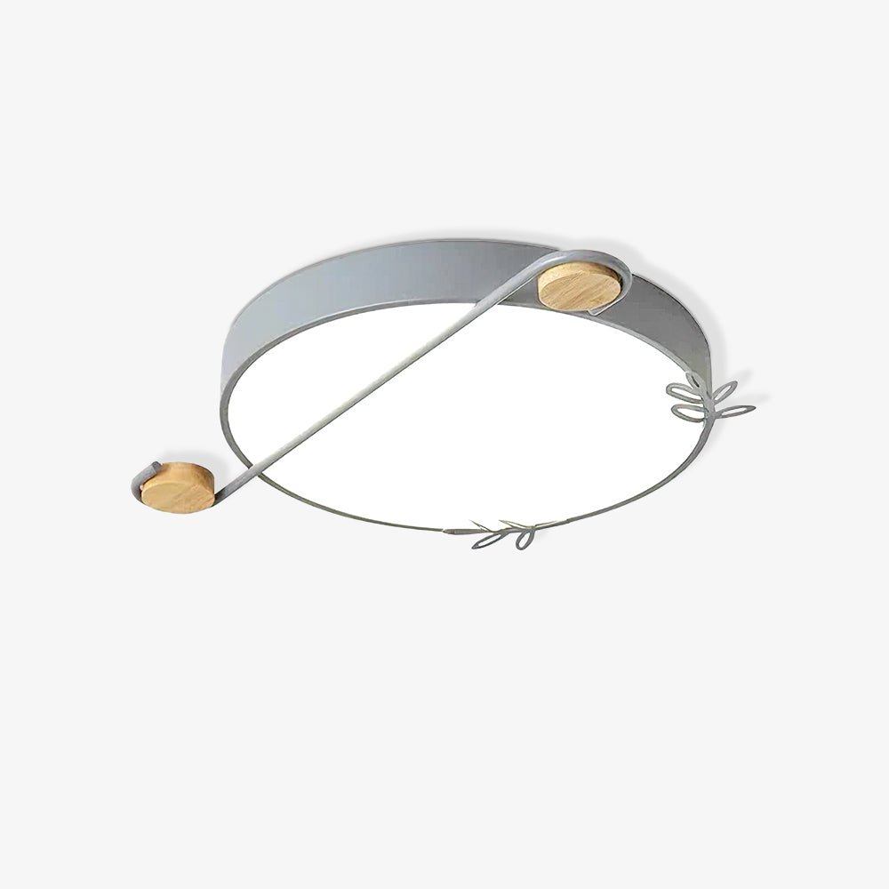 Plafonnier Romane en bois et fer – faubourg & fils