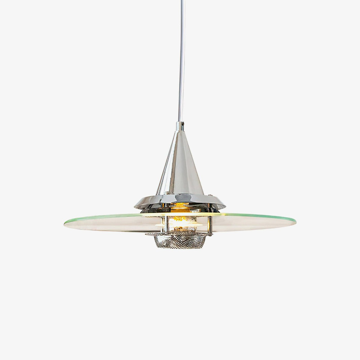 Suspension Adèle en verre et métal – faubourg & fils