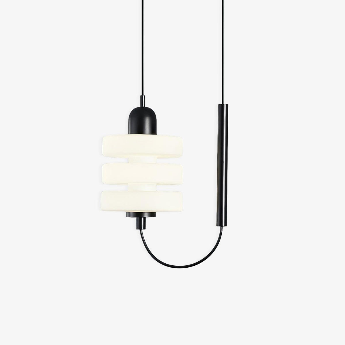 Suspension Apsara en verre et fer – faubourg & fils