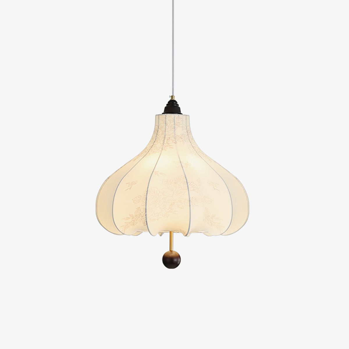 Suspension Azurine en bois et tissu – faubourg & fils
