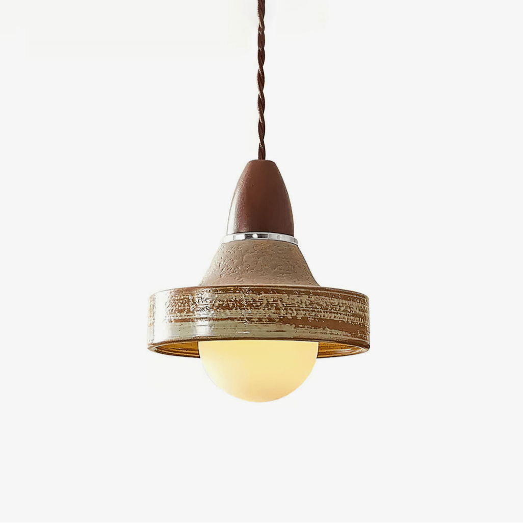 Suspension Baltique en céramique et bois – faubourg & fils