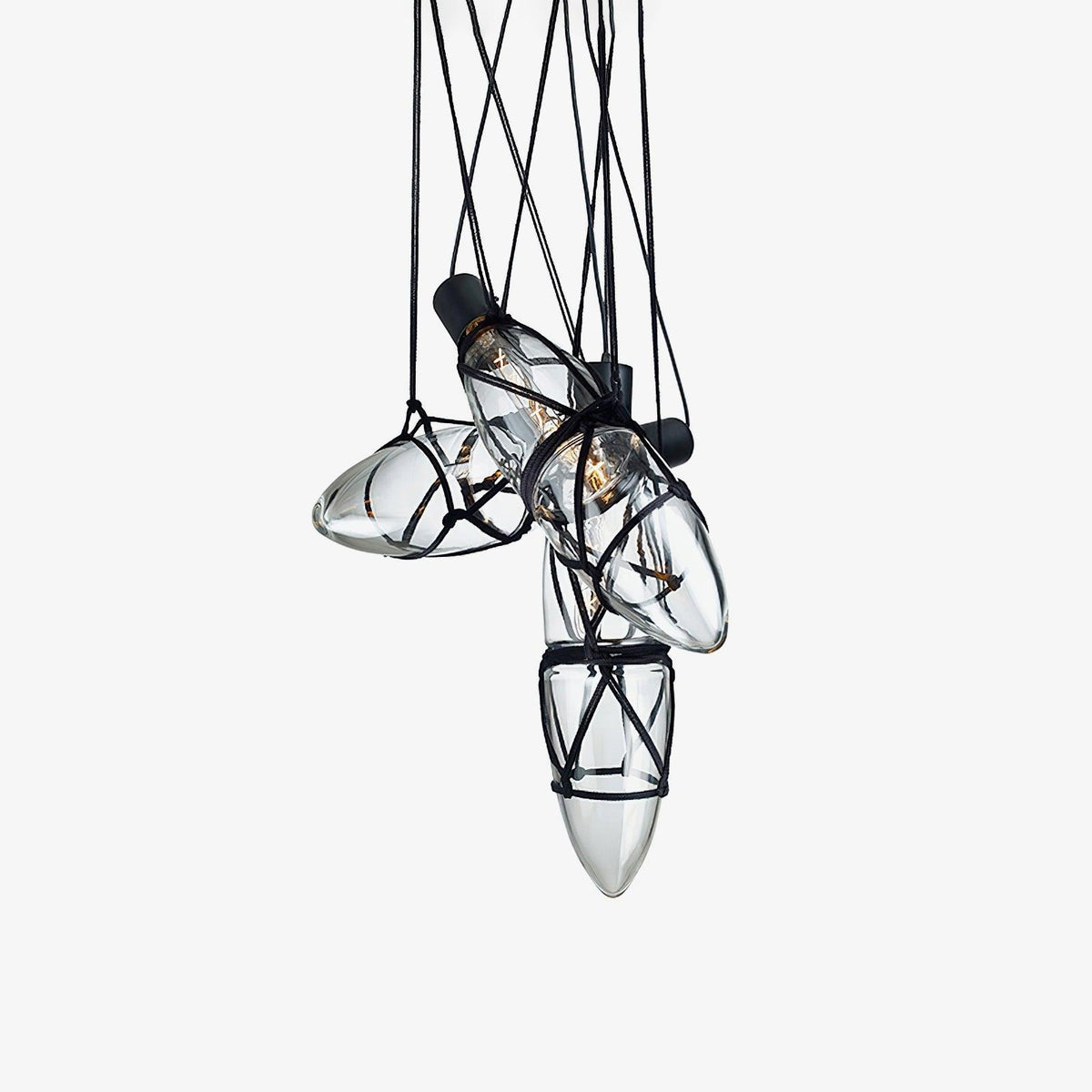 Suspension Cabourg en verre et métal – faubourg & fils