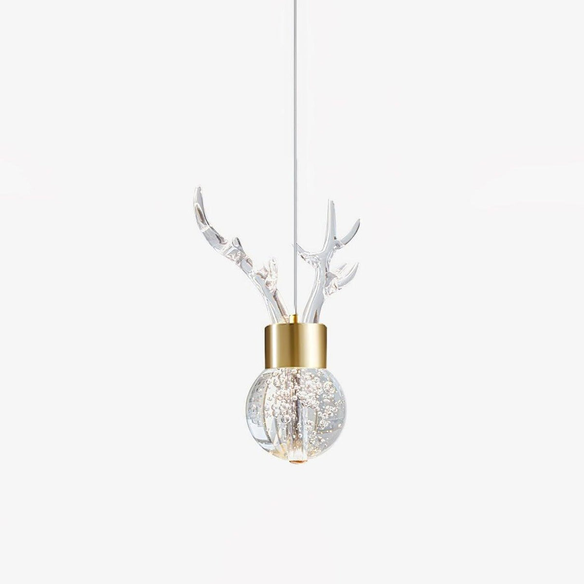 Suspension Constance en aluminium et cristal – faubourg & fils