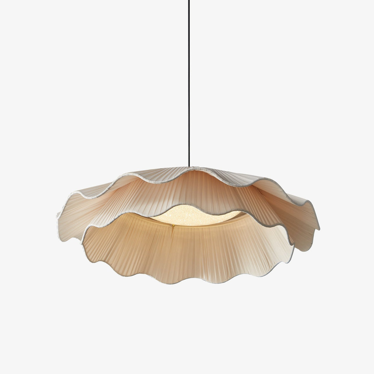 Suspension Glacier en laiton et tissu – faubourg & fils
