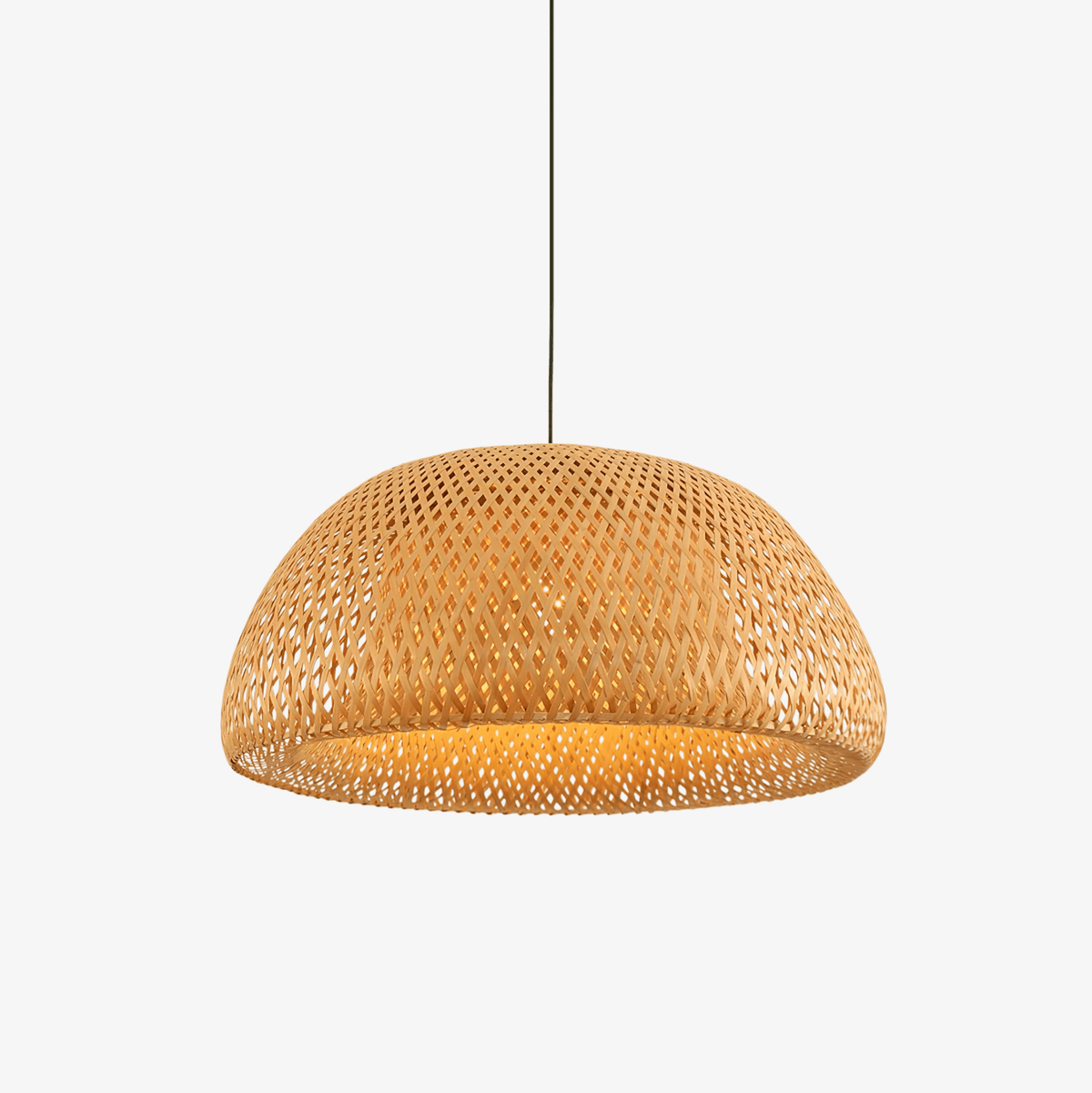 Suspension Inès en bambou et verre – faubourg & fils
