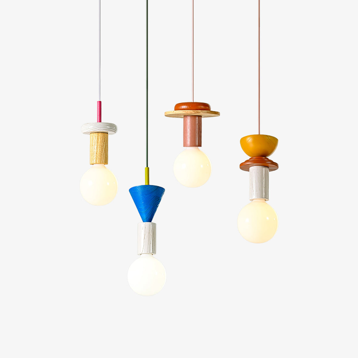 Suspension Kaléidoscope en bois et verre – faubourg & fils