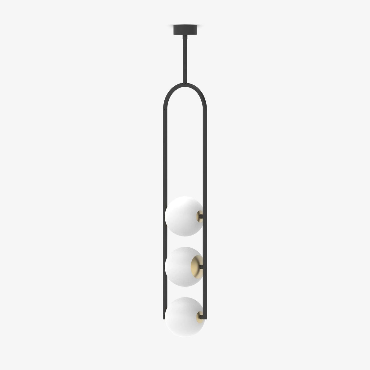 Suspension Musette en verre et fer – faubourg & fils