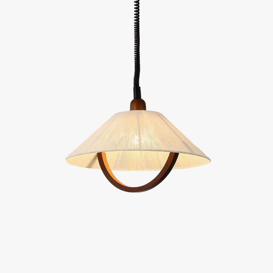 Suspension Palmette en bois et jute – faubourg & fils