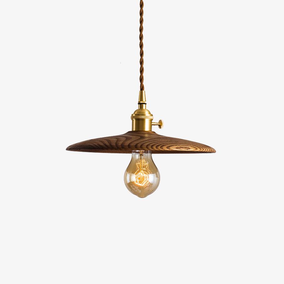 Suspension Primerose en laiton et noyer – faubourg & fils
