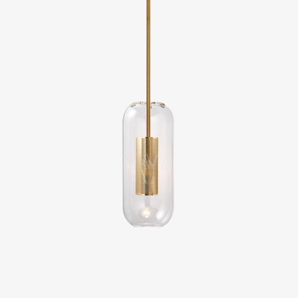 Suspension Ursule en verre et laiton – faubourg & fils