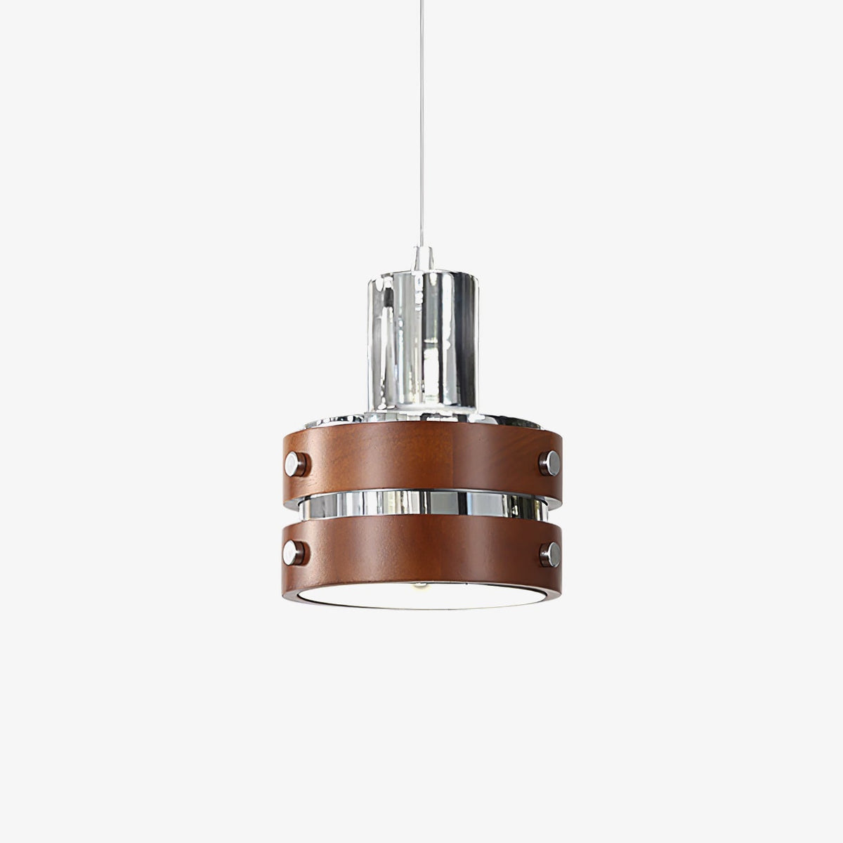 Suspension Volière en noyer et métal – faubourg & fils