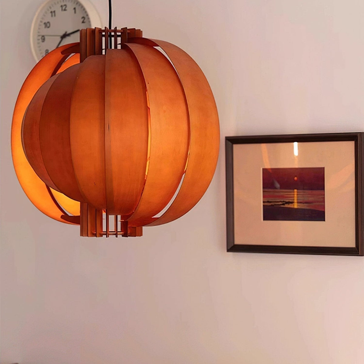 Suspension Mandarine en bois et métal – vue 17
