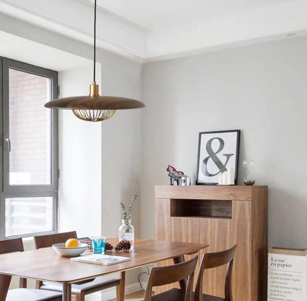 Suspension Allegro en bois et fer – vue 12