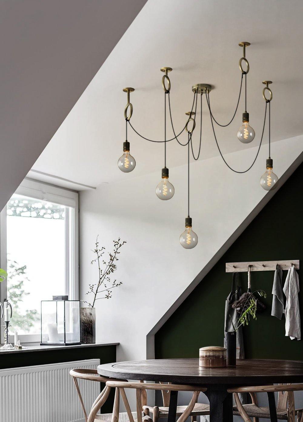 Lustre Amaryllis en métal – vue 24