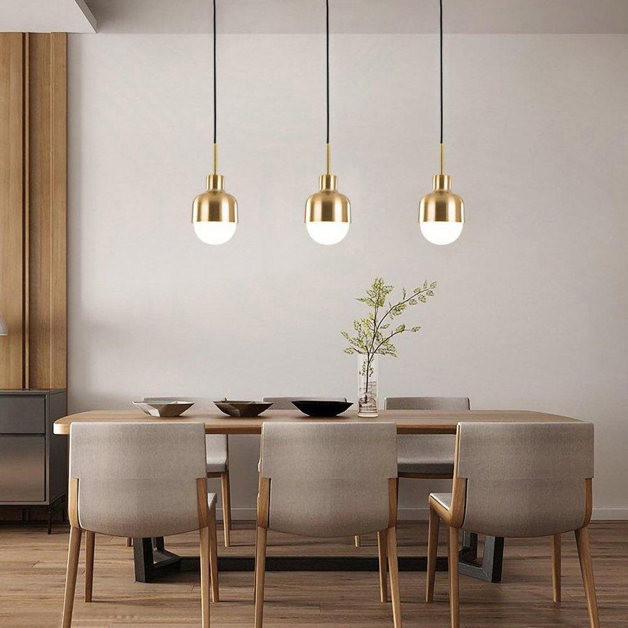 Suspension Colmar en verre et métal – vue 4