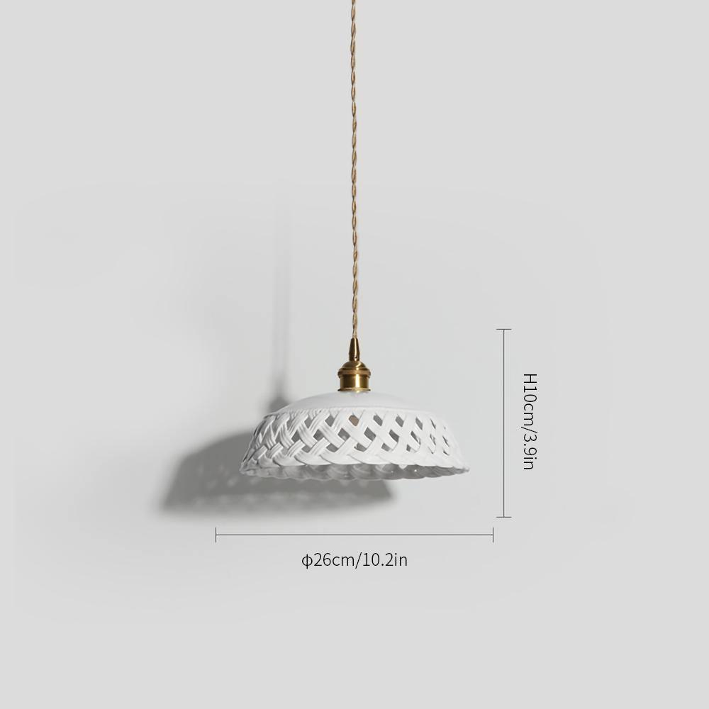 Suspension Mimosa en céramique et laiton – vue 10