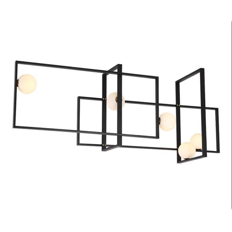 Lustre Aragon en verre et laiton – vue 24