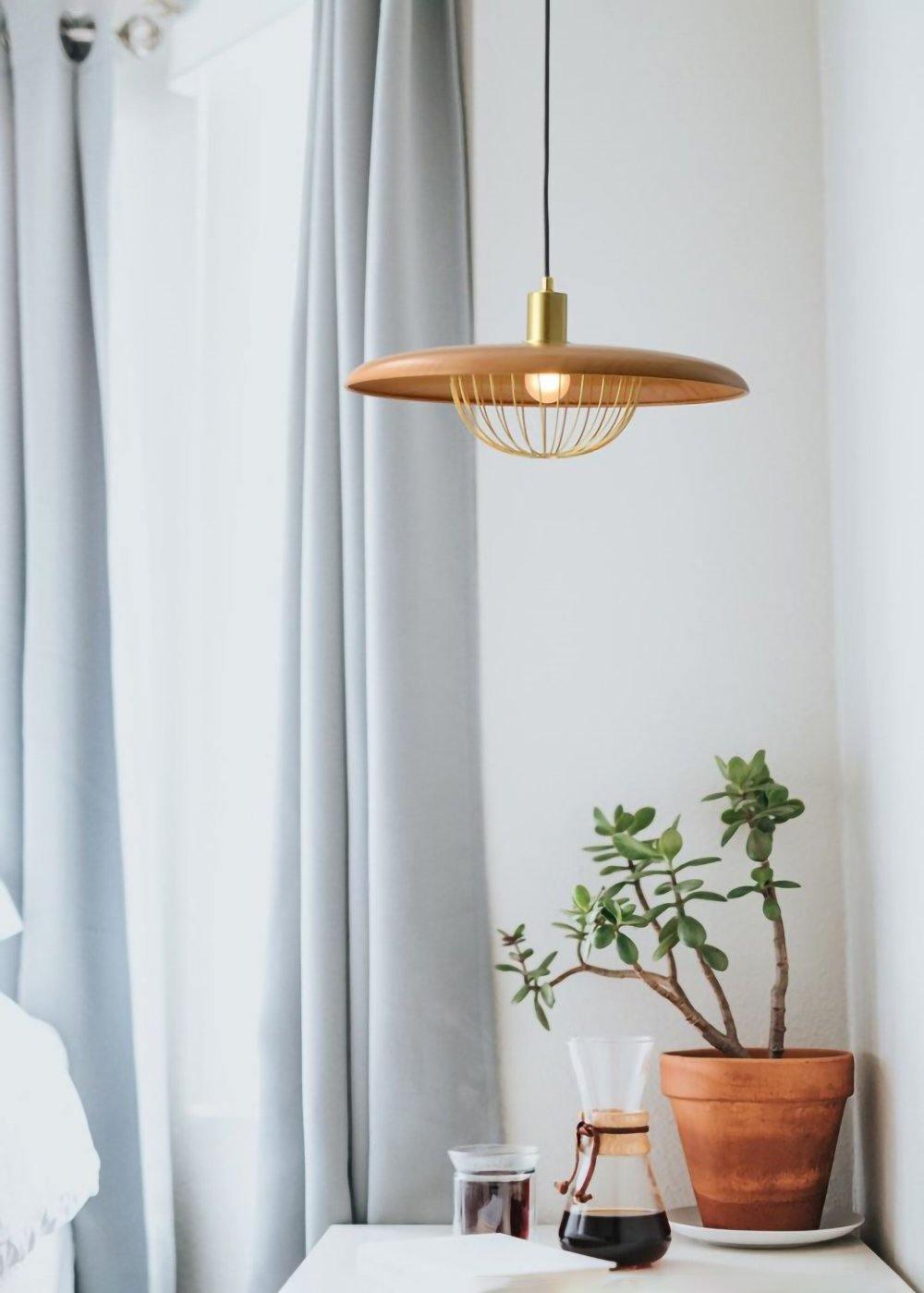 Suspension Allegro en bois et fer – vue 20