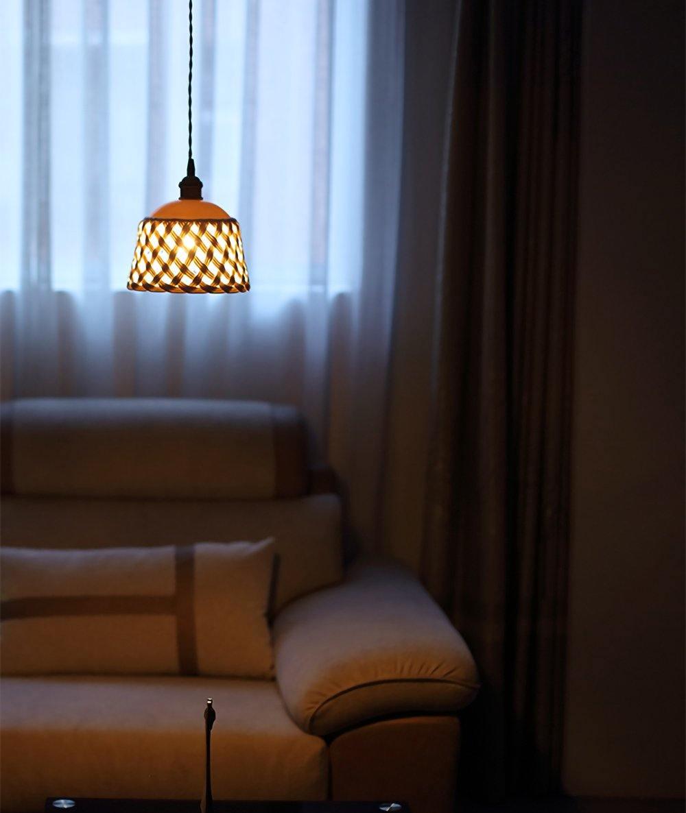 Suspension Mimosa en céramique et laiton – vue 35