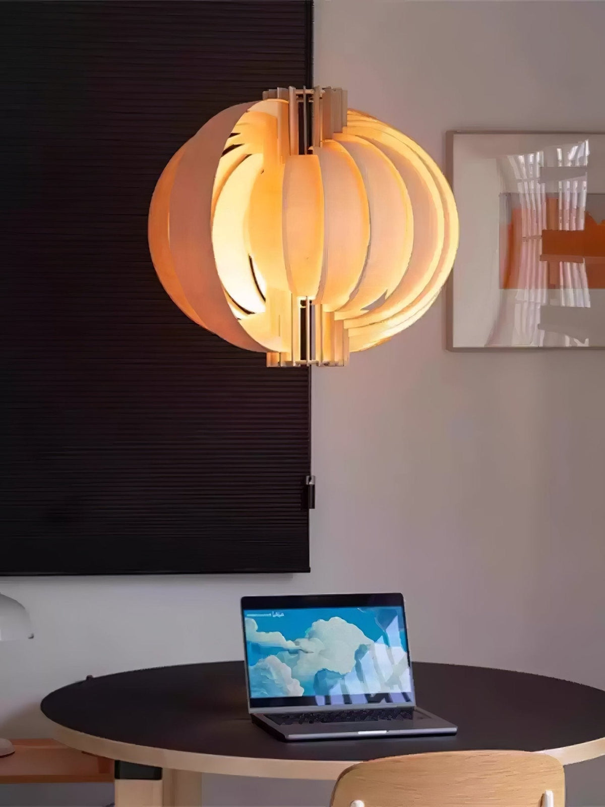 Suspension Mandarine en bois et métal – vue 21