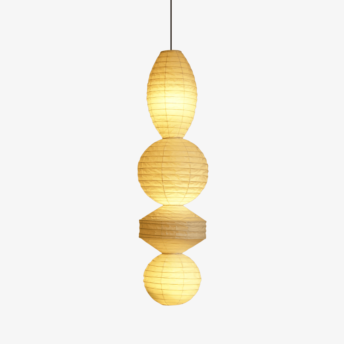 Suspension Laurier en bambou et métal – vue 3