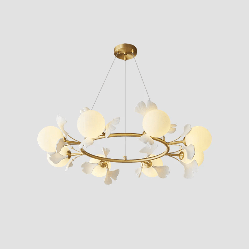 Lustre Lisbonne en céramique et laiton – vue 27