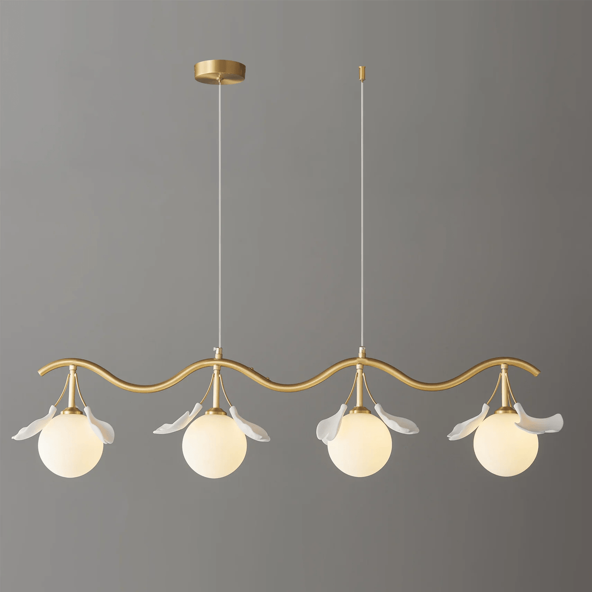 Lustre Lisbonne en céramique et laiton – vue 37