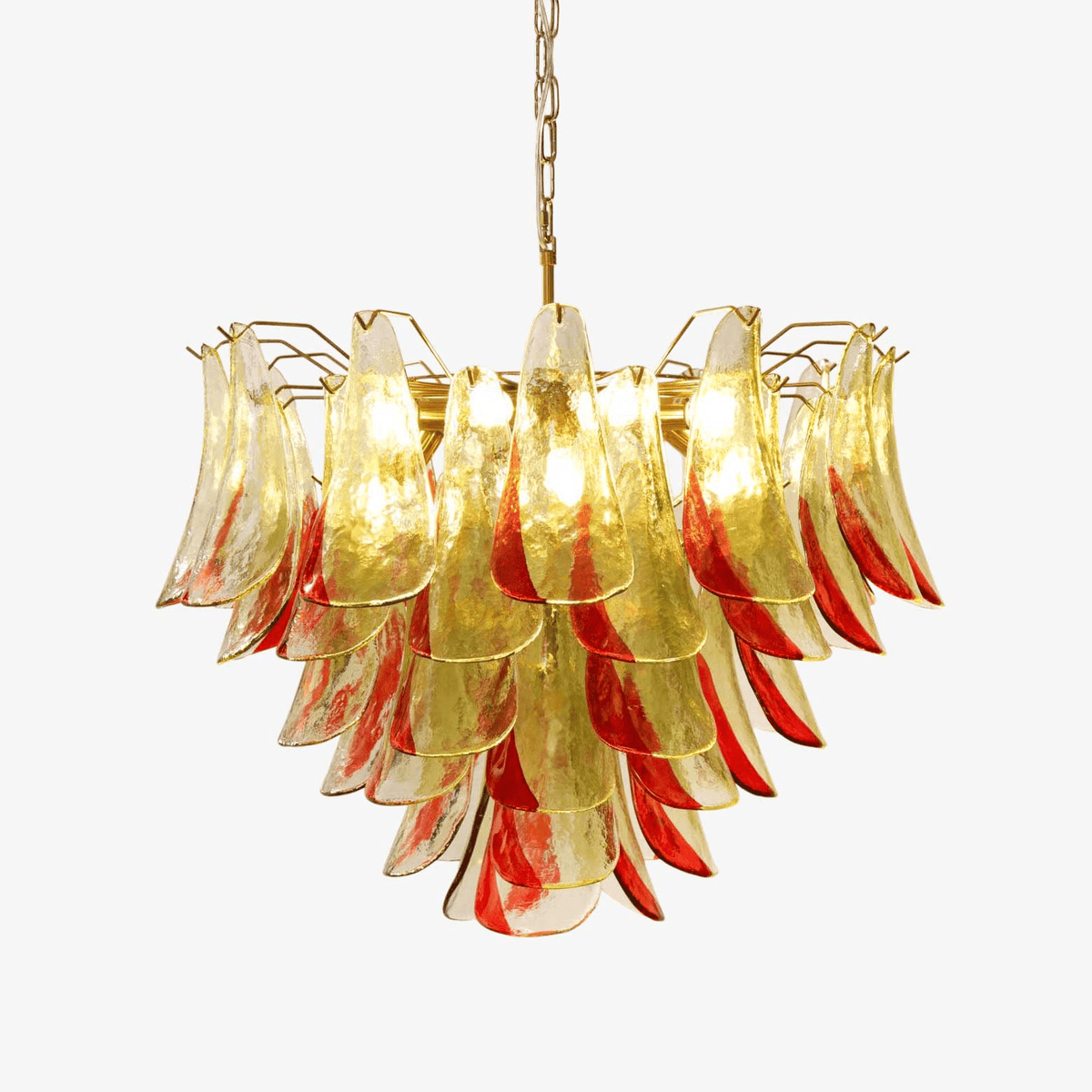 Lustre Falaise en verre et métal – vue 42