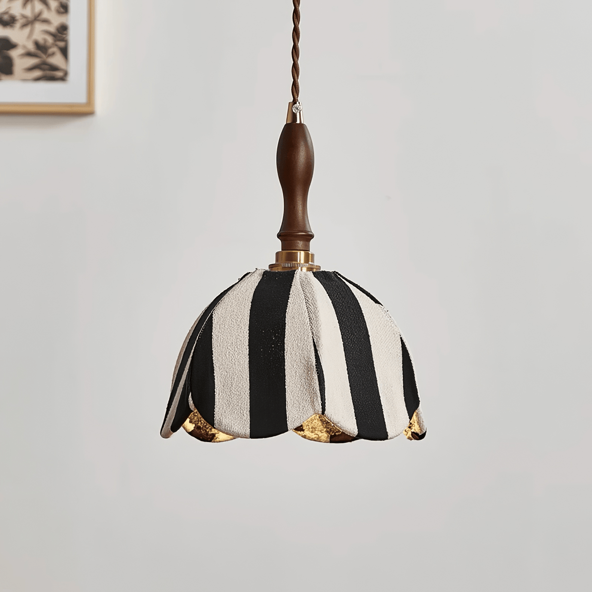 Suspension Ancolie en tissu et métal – vue 12