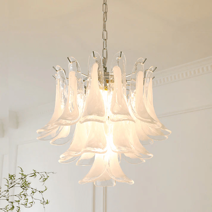 Lustre Colombe en verre et métal – vue 29