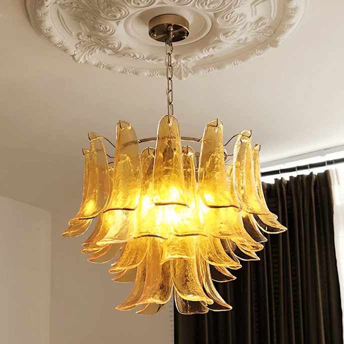 Lustre Colombe en verre et métal – vue 28