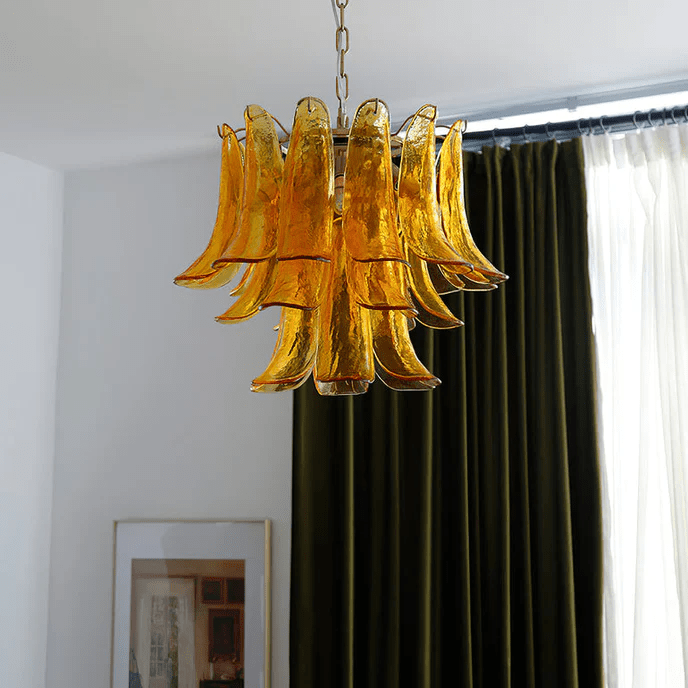 Lustre Colombe en verre et métal – vue 36