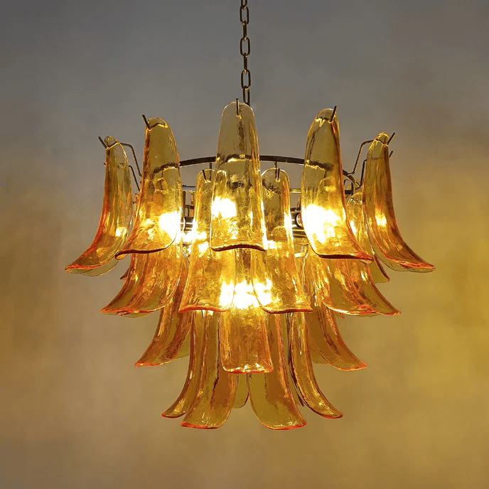 Lustre Colombe en verre et métal – vue 38