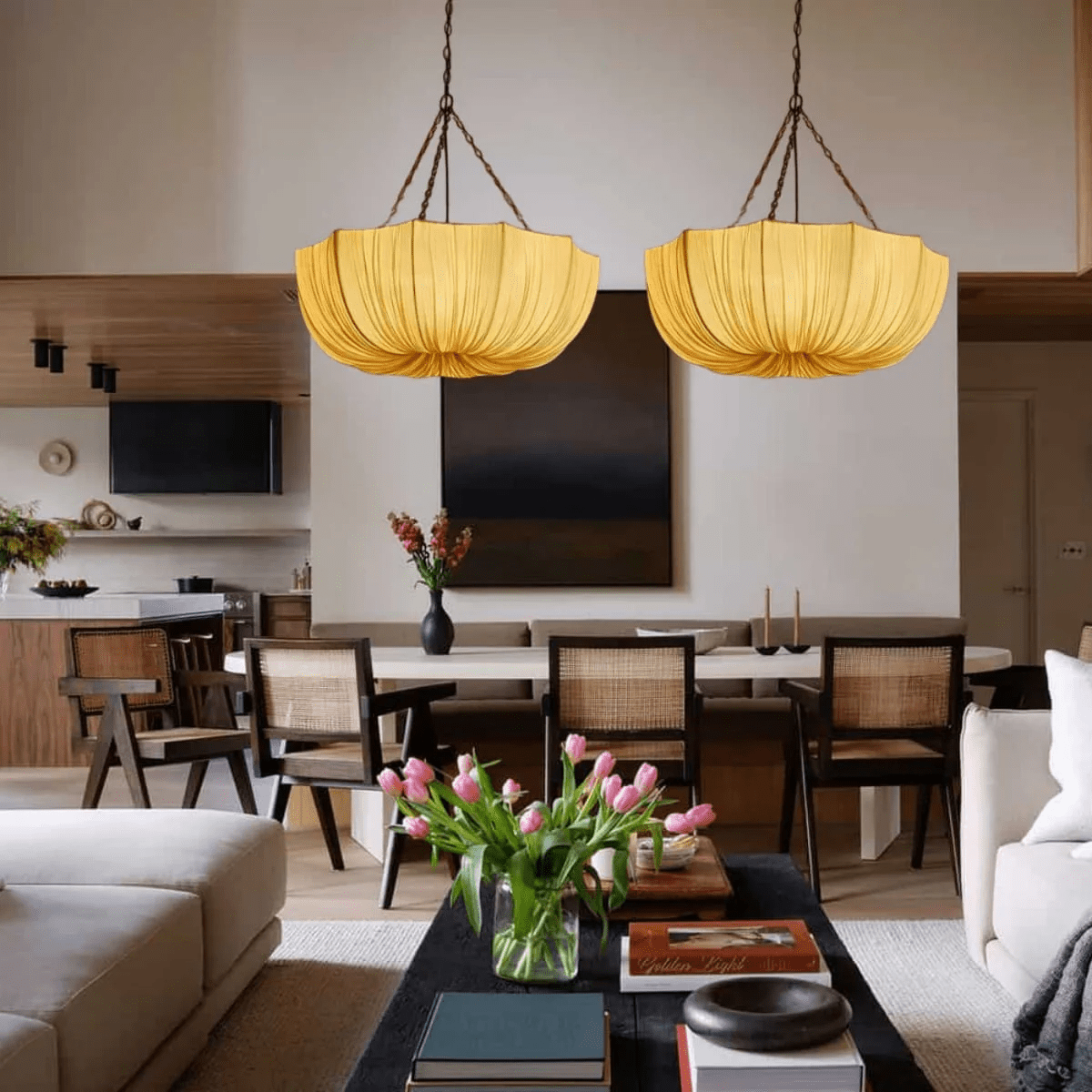 Suspension Lorgnette en tissu et métal – vue 8