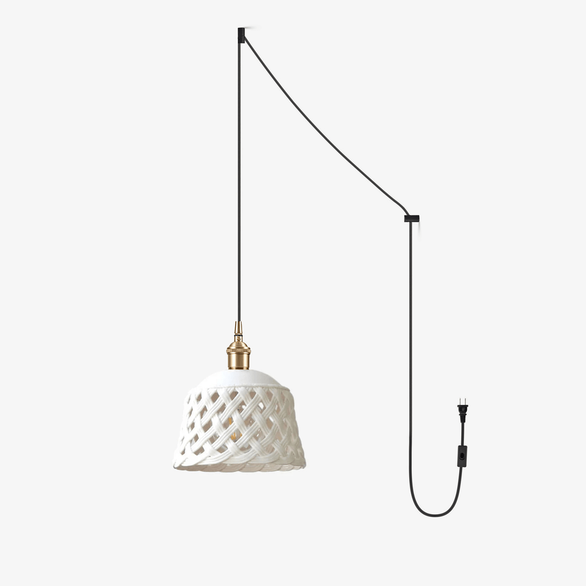 Suspension Mimosa en céramique et laiton – vue 21