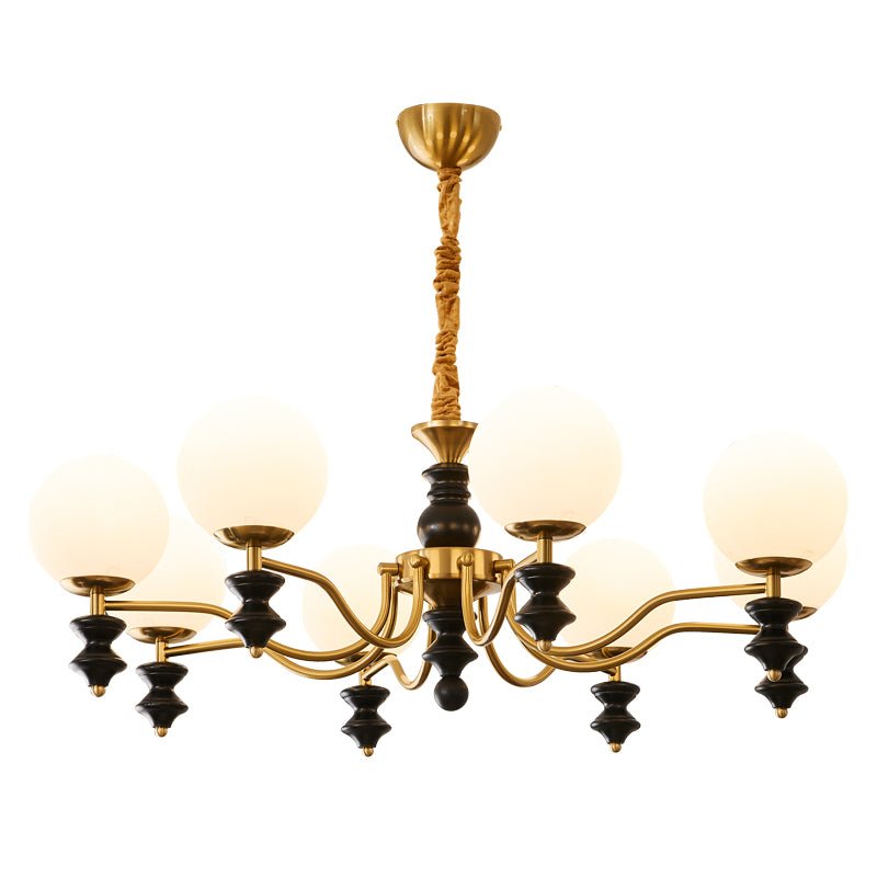 Lustre Noémie en bois et verre – vue 22
