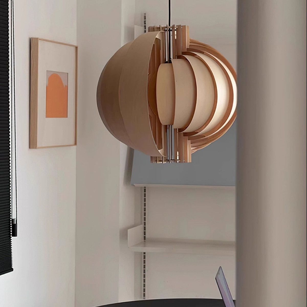 Suspension Mandarine en bois et métal – vue 20