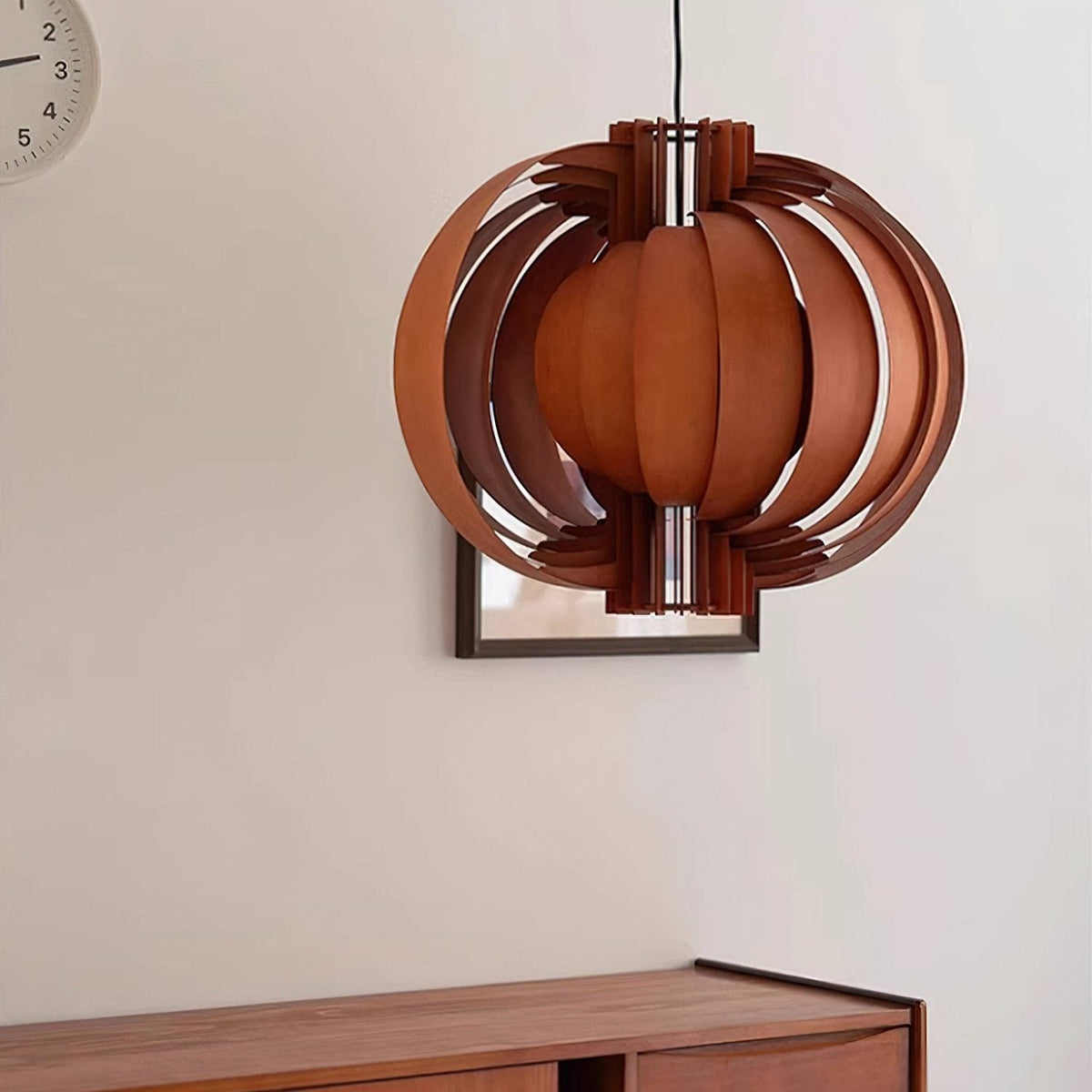 Suspension Mandarine en bois et métal – vue 26