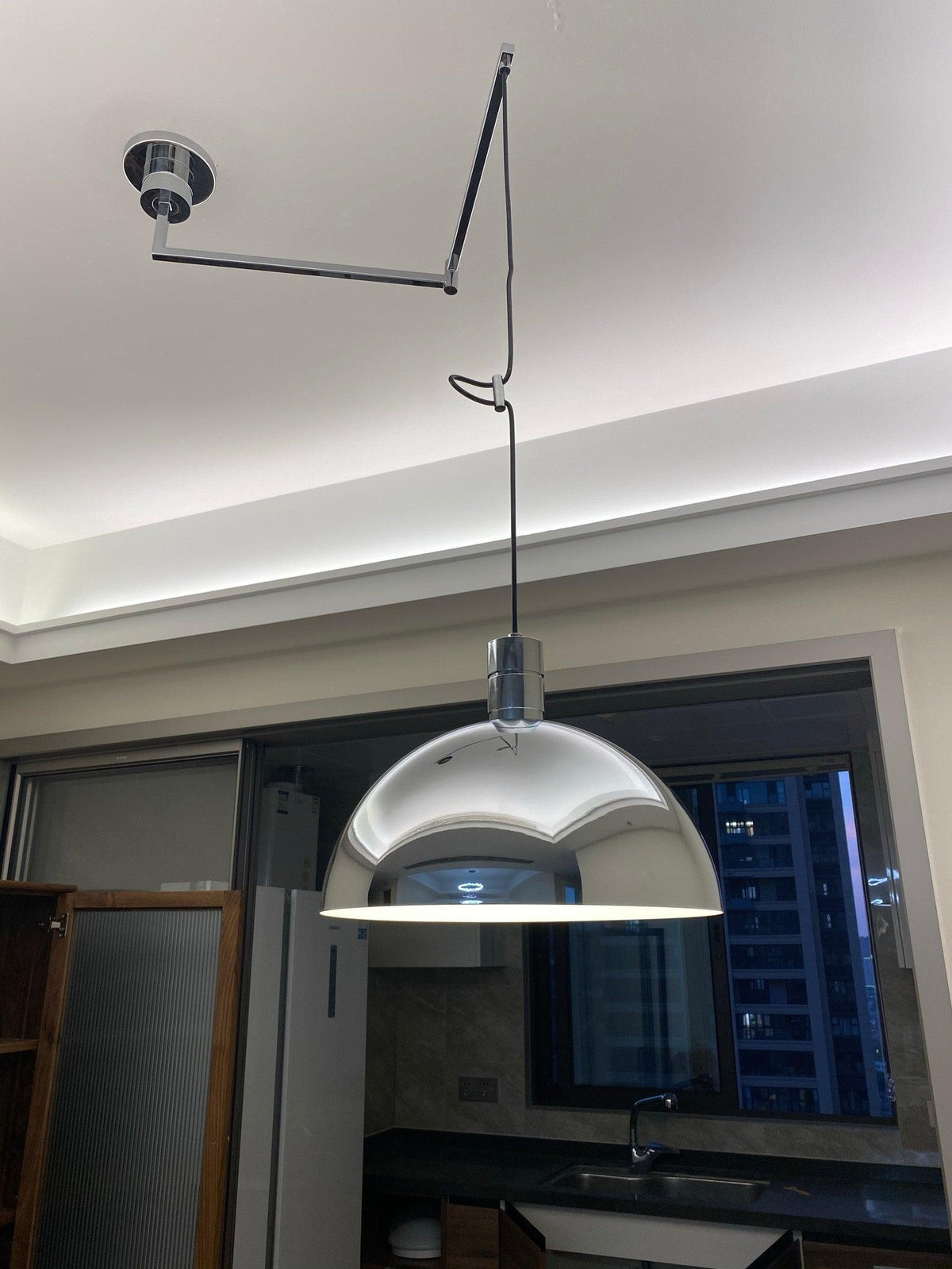 Suspension Symphonie en verre et métal – vue 15