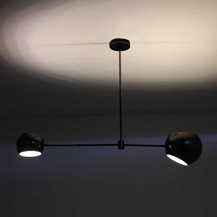 Lustre Coriandre en verre et métal – vue 2