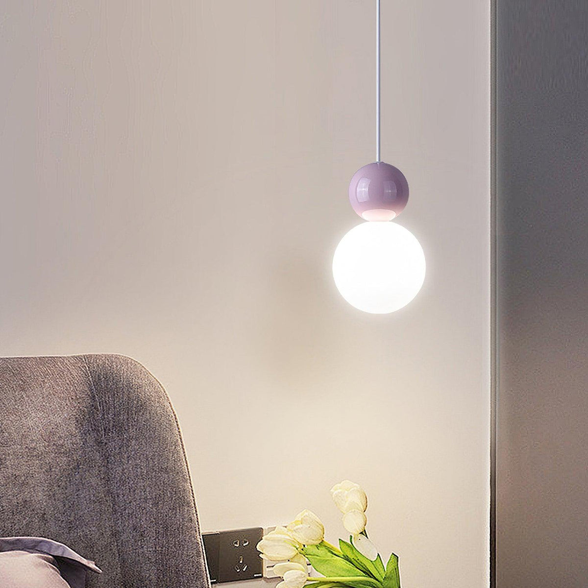 Suspension Clématite en métal – vue 11