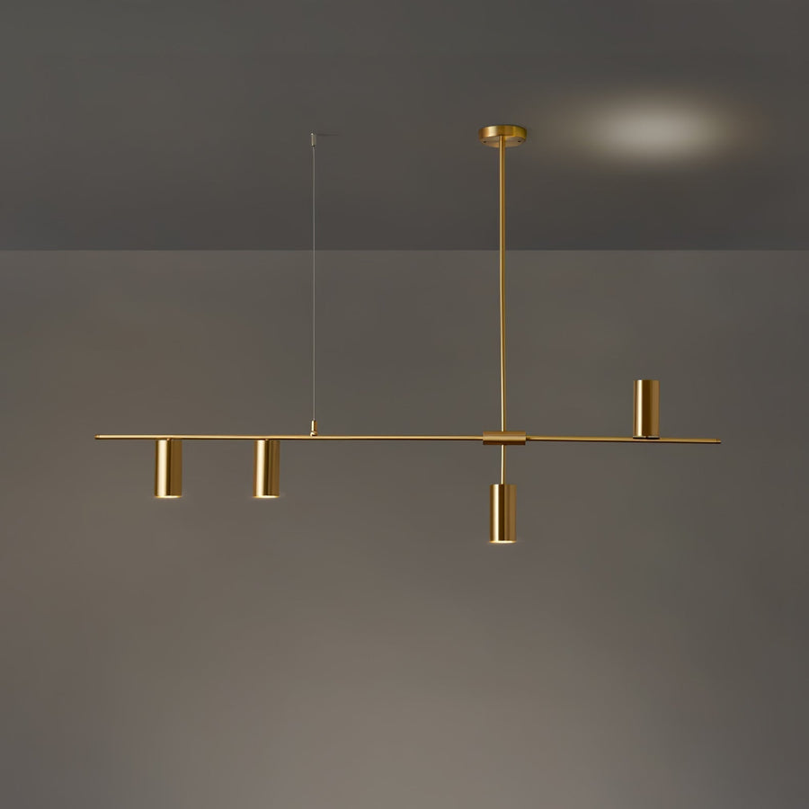 Lustre Grive en laiton – vue 3