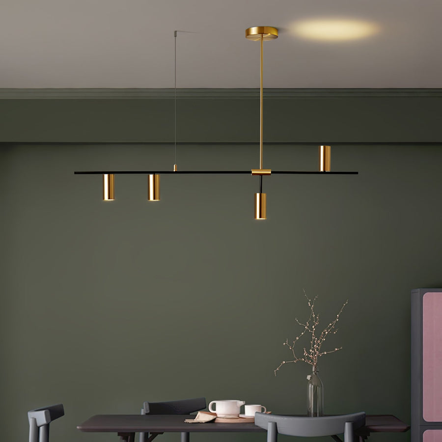Lustre Grive en laiton – vue 4